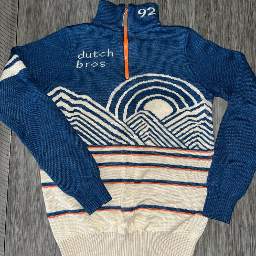 RARE Dutch Bros 92 Sweater || 3 FREE RANDOM DUTCH STICKERS W/ EACH PURCHASE